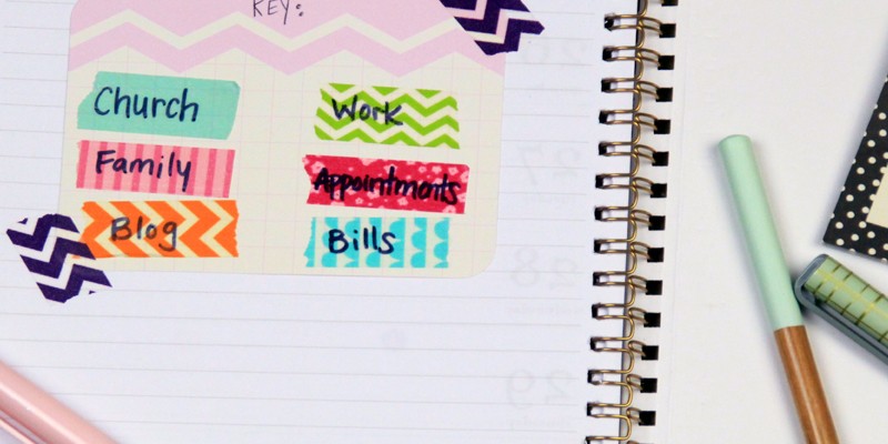 How to Use Washi Tape and More to Organize Your Planner