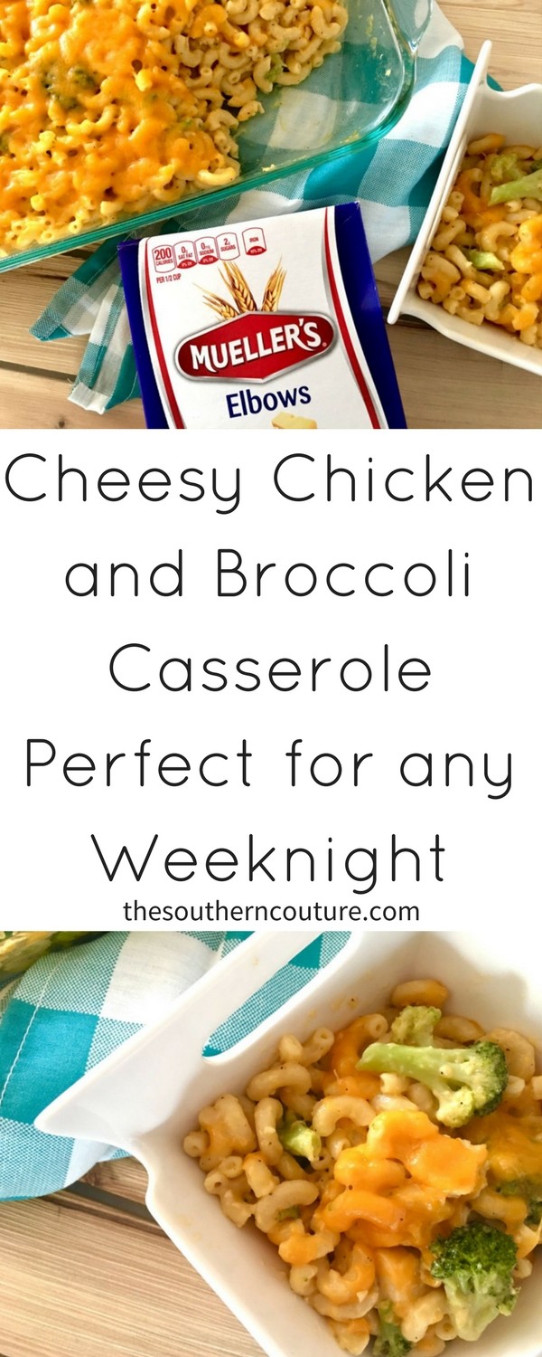 You are going to want to save this recipe for a cheesy chicken and broccoli casserole perfect for weeknight dinner and when having guests over. Get the full recipe now. 
