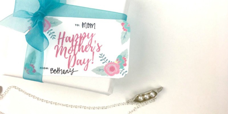 Mother's Day Gift Idea Plus Free Printable Gift Tag