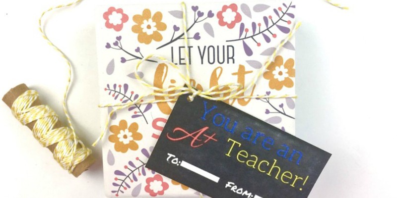 End of School Year Teacher Gift Ideas Plus FREE Printable Gift Tag