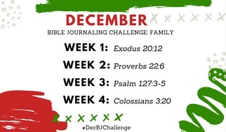 December Bible Journaling Challenge Plus Free Printable