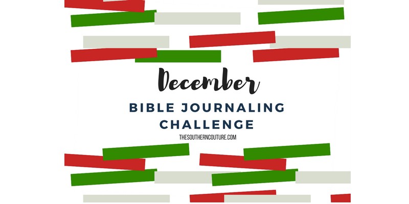 December Bible Journaling Challenge Plus Free Printable
