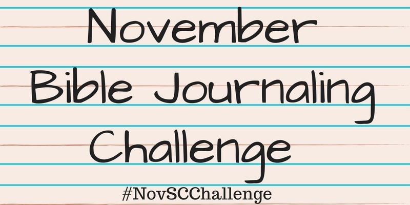 2018 November Bible Journaling Challenge with FREE PRINTABLE CARD
