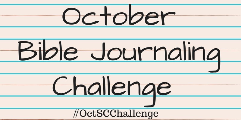 2018 October Bible Journaling Challenge with FREE PRINTABLE CARD