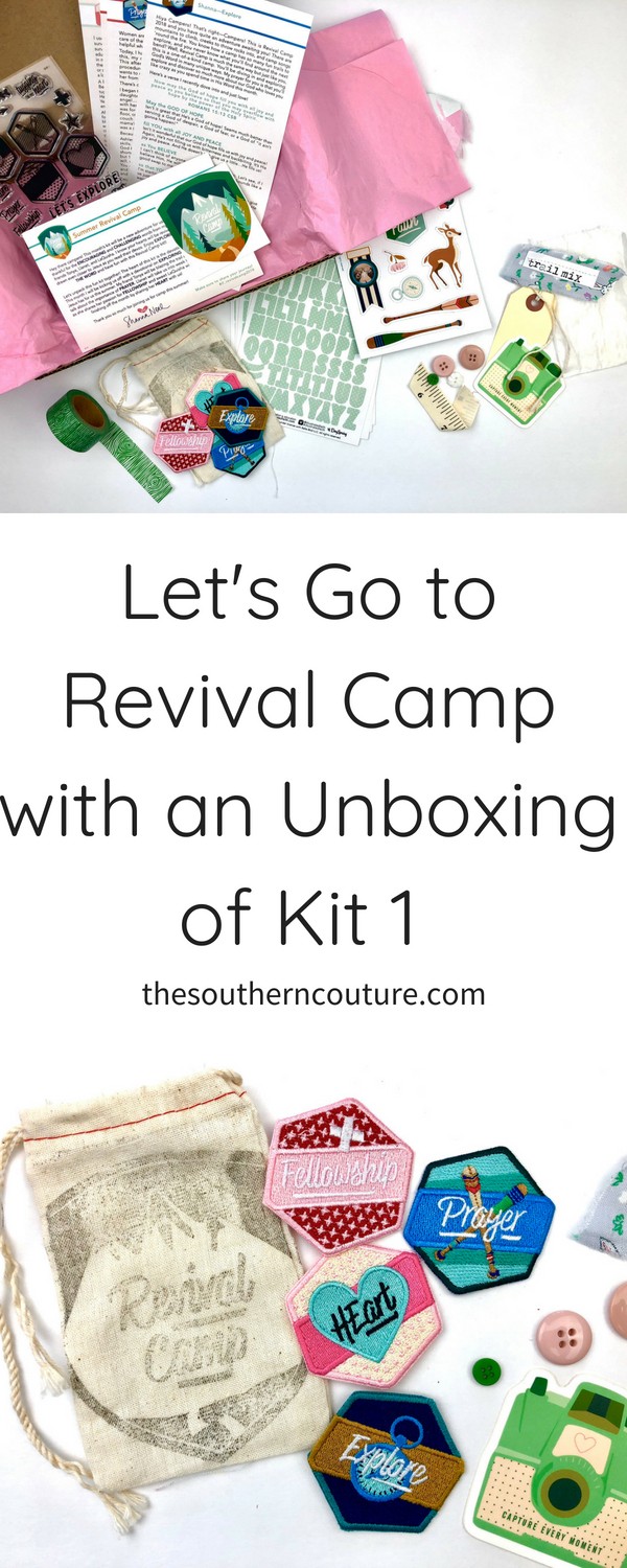 Let's got to Revival Camp with an unboxing of kit 1 for this month. Come see everything that is included for each camper with an up closer look and unboxing video. There are even camp badges for each devotional. 