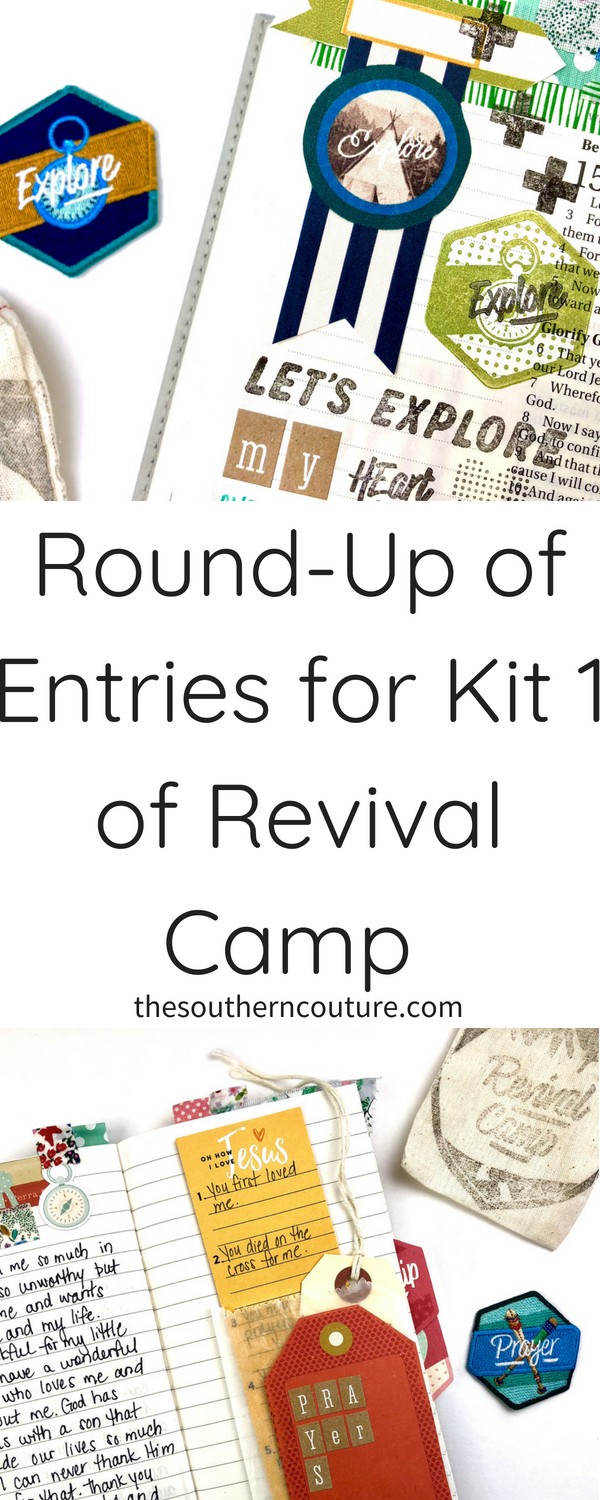Take a walk through my Bible and travelers notebook for this round-up of entries for kit 1 of Revival Camp. Join me with a flip-through video that hopefully will inspire your next entries too. 