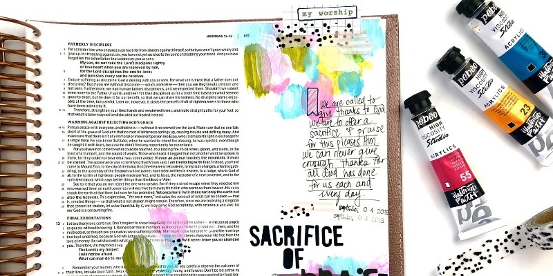 Using Acrylic Paints in the Illustrating Bible