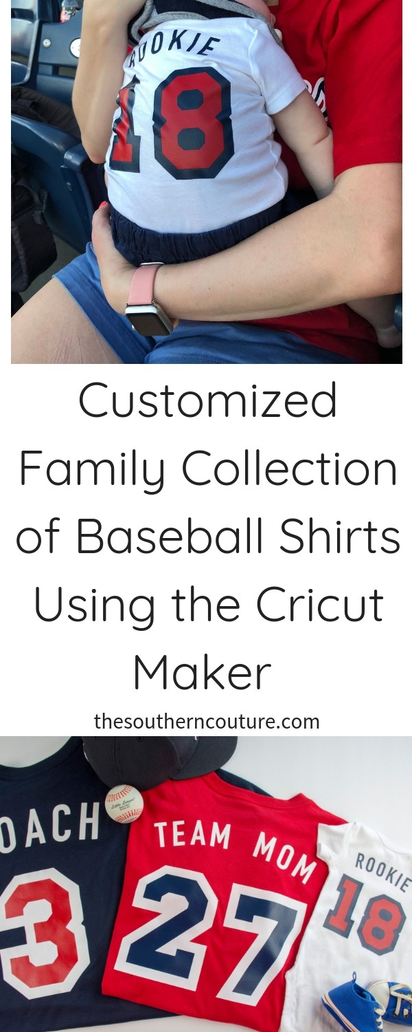 Create your own customized family collection of baseball shirts using the Cricut Maker just in time for the baseball post season or maybe even for one of your little one's next games. 