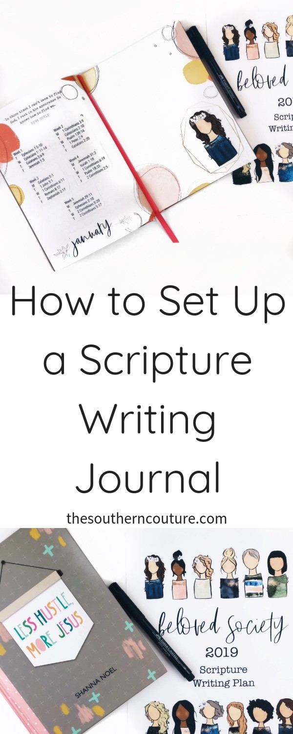 Today I'm getting organized for 2019 scripture writing plan with a few printables and also a new journal with artistic designs to help make it simpler. 