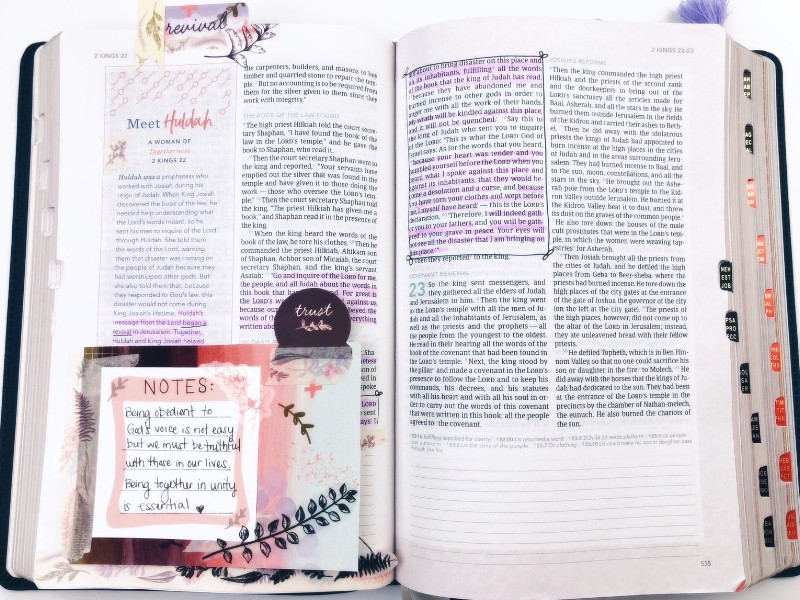 Different Ideas for Using Patterned Paper with Bible Journaling