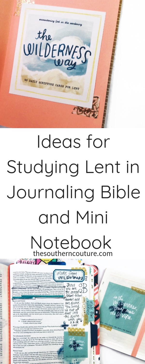 Grab a few ideas for studying Lent in journaling Bible and mini notebook with this flip-through video. I'm sharing how I have everything set-up and where I got all my supplies. 