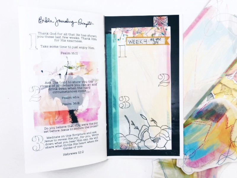Organizing and Adding Inserts to The Joy Journey Devotional using Journaling Cards