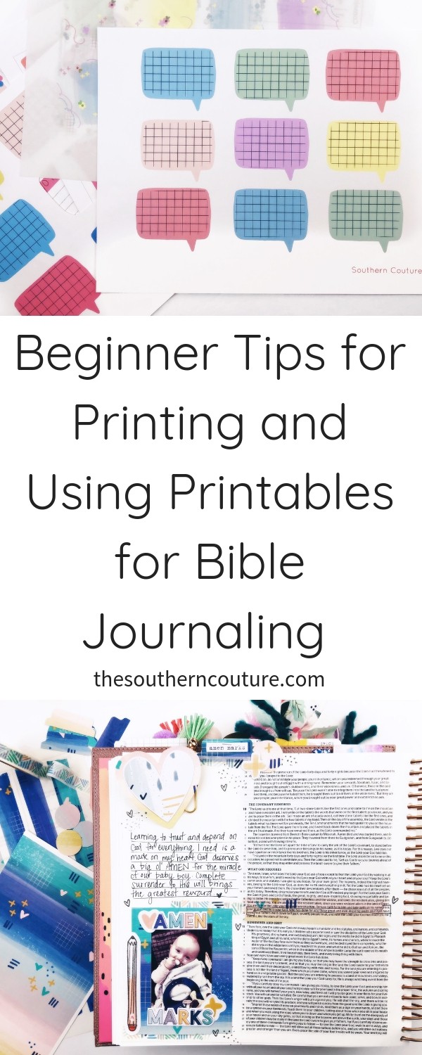 Check out these beginner tips for printing and using printable for Bible journaling so you can always have lots of fun stickers right at your fingertips.