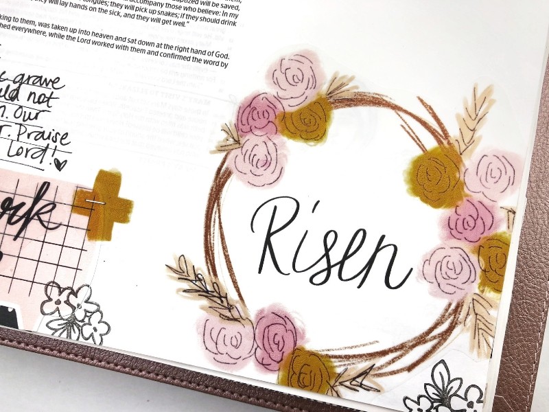 Easter Bible Journaling Process Video + GIVEAWAY