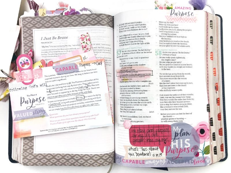 Round-Up of Bible Journaling Entries for What's True About You Kit 2