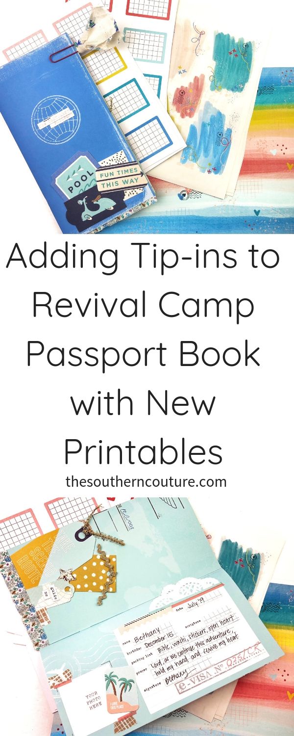 I can't wait to share how I'm adding tip-ins to Revival Camp New Testament Passport book with new printables for added journaling space and cuteness overall. 