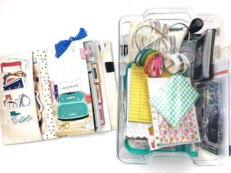 Organizing Travelers Notebook and Supplies for Illustrated Faith Storyteller