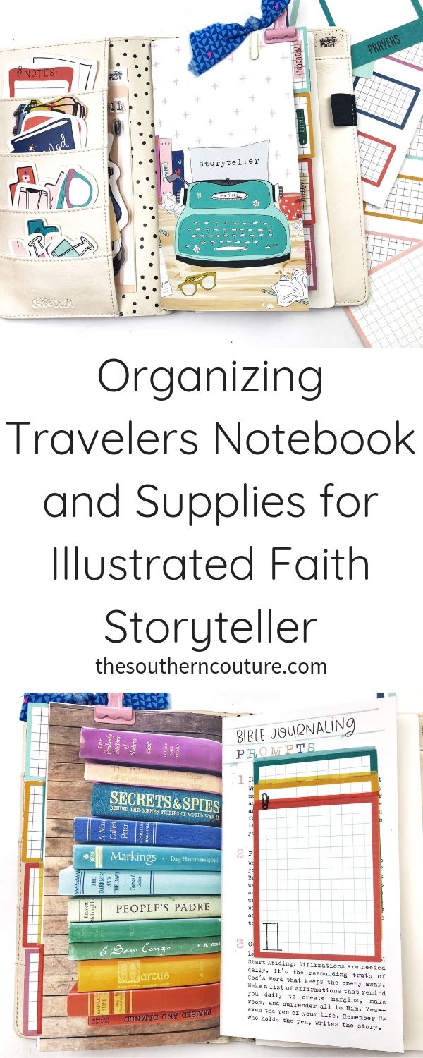 Today I'm organizing travelers notebook and supplies for Illustrated Faith Storyteller devotional kit. Grab some ideas for getting yourself ready too. I'll even be sharing what supplies I'm pulling and plan to use. 