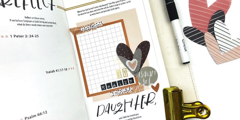 Organizing Devotional with Printables for Illustrated Faith's Heart Layers