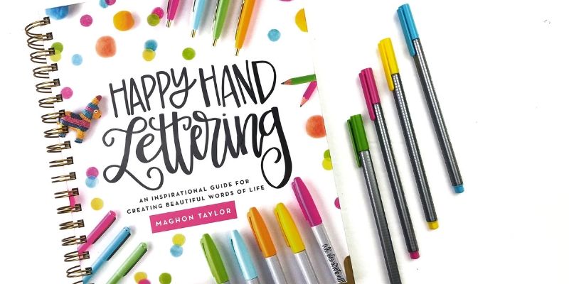 Review and Flip-Through of Maghon Taylor's Happy Hand Lettering