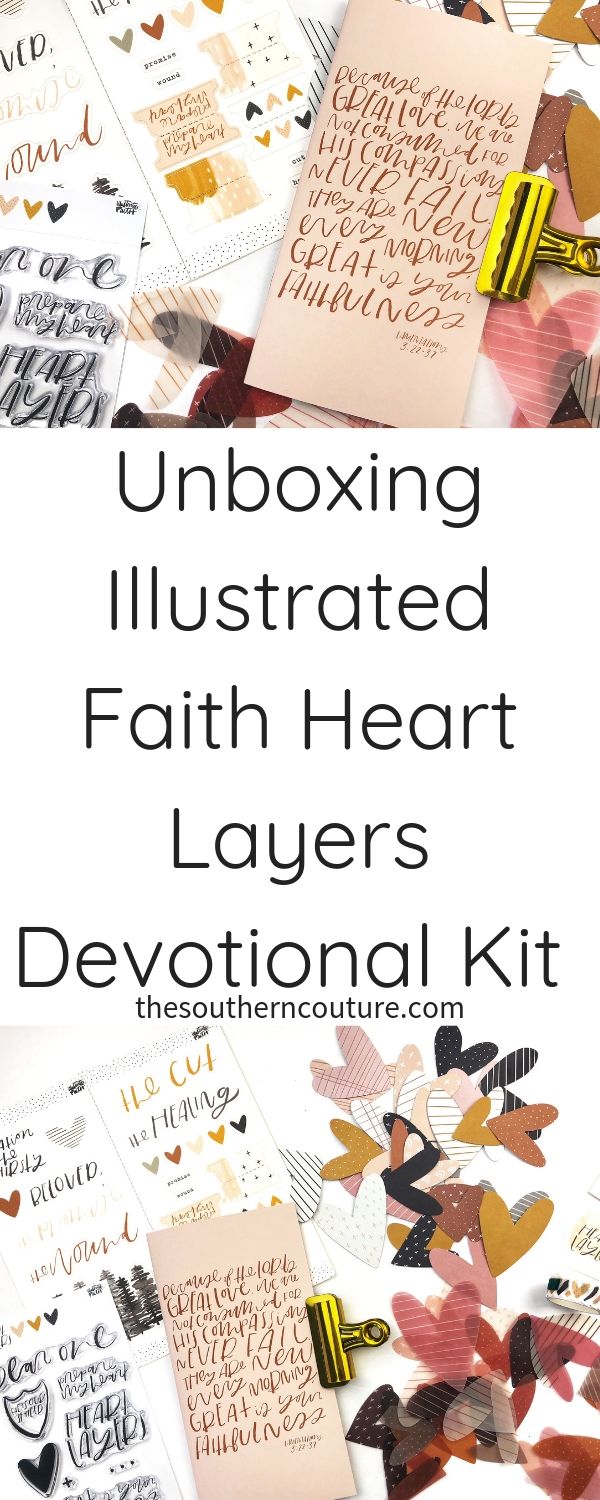 Unboxing Illustrated Faith Heart Layers Devotional Kit