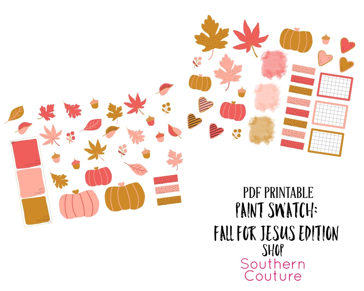 Fall Inspired Bible Journaling and MemoryDex Cards using Printable Stickers 