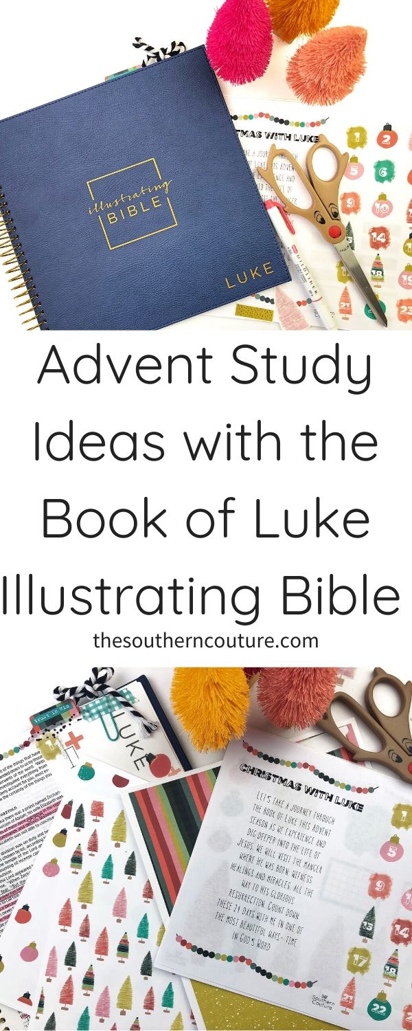 Get ready with these Advent study ideas with the Book of Luke Illustrating Bible as I share my plans for this Christmas season as well as some fun new printables to use in my journaling. 