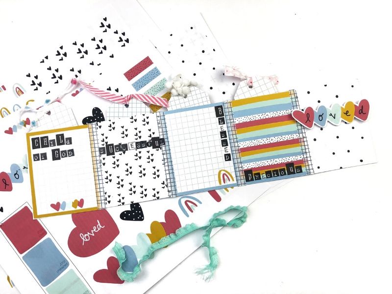 Papercrafting Mini Accordion Book Tutorial Plus New Printable Collection