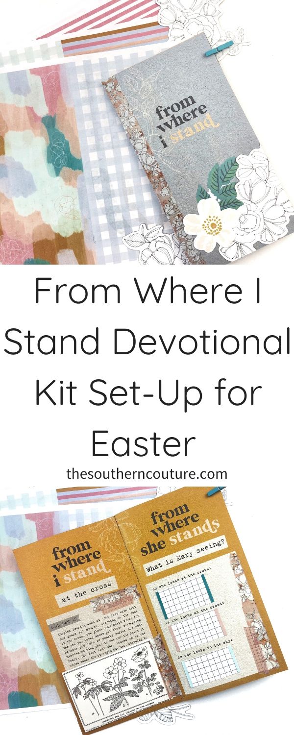 Today I'm sharing the From Where I Stand devotional kit set-up for Easter from Illustrated Faith using supplies from the kit and new printables. 