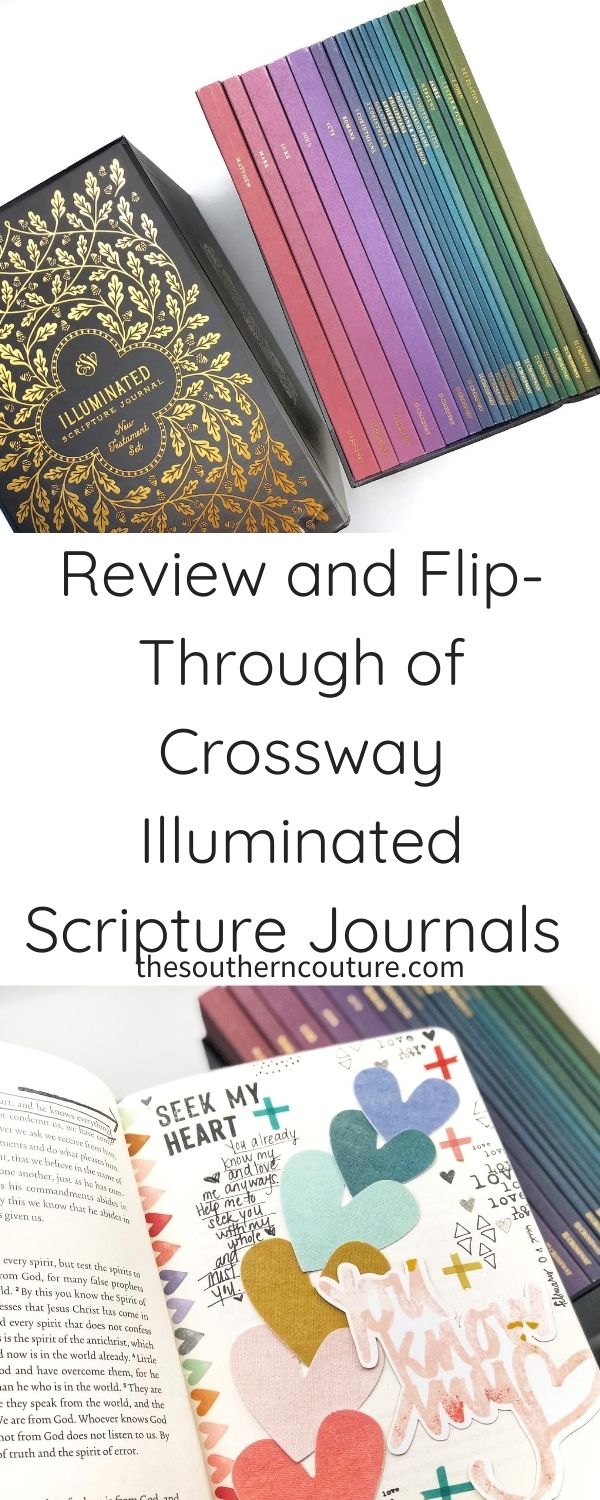 It is my pleasure to share this review and flip-through of Crossway Illuminated Scripture Journals that are perfect for using for a Bible study and taking on the go. 