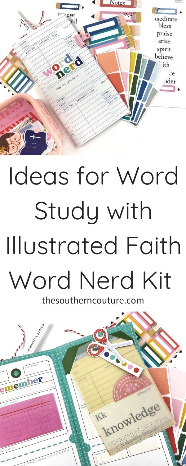 Learn more with these ideas for word study with Illustrated Faith Word Nerd kit and dive deeper into scripture and Bible study. I am also sharing my set-up using TNs. 