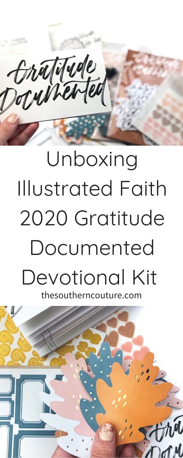 Today I am unboxing Illustrated Faith 2020 Gratitude Documented devotional kit as well as giving several ideas for using the different elements in the kit. 