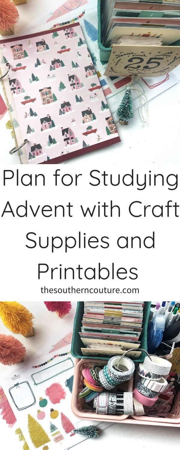 Today I am sharing a plan for studying Advent with craft supplies and printables as we prepare our hearts for such a special season. 