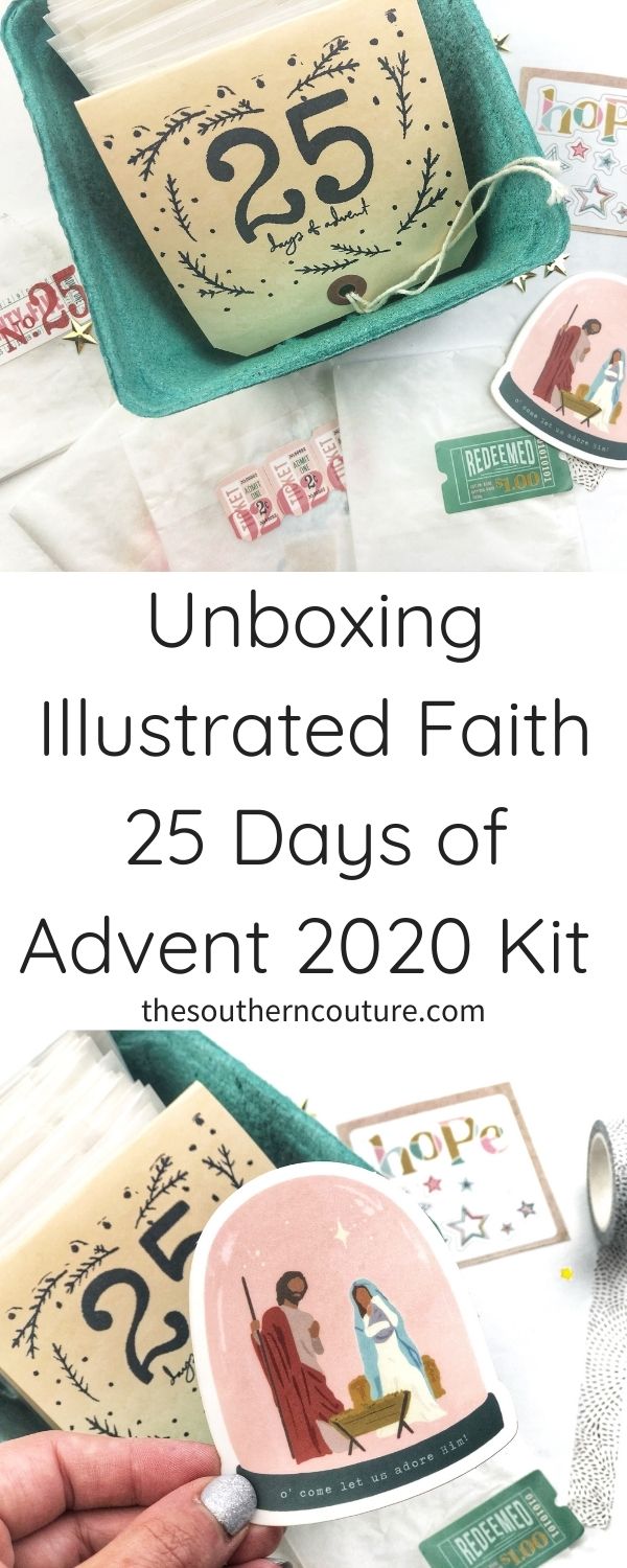 Today I'm sharing unboxing Illustrated Faith 2020 Advent kit as we prepare our hearts for December and this special time of year. This year's kit has an Advent calendar feel perfect for any lover of crafting.