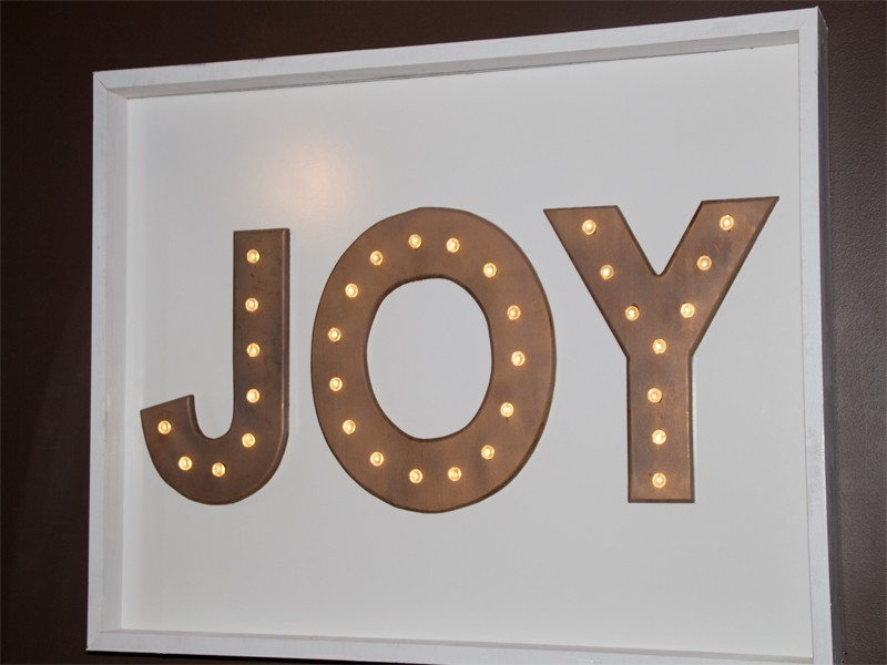 Shadow Box JOY Marquee Letters - Southern Couture