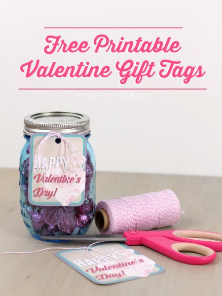 Free Printable Valentine Gift Tags from Pitter and Glink - Southern Couture