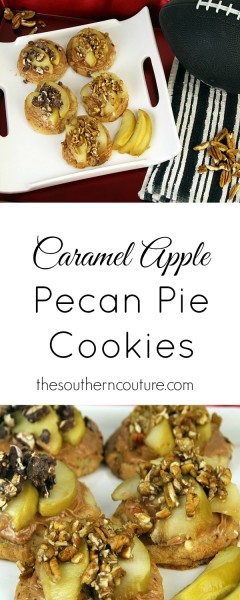 Caramel Apple Pecan Pie Cookies