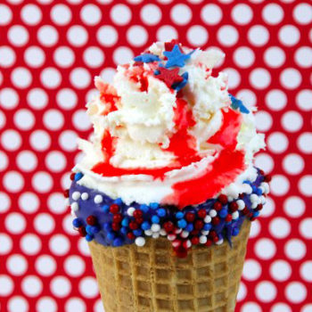 Patriotic Waffle Cone Dessert - Southern Couture