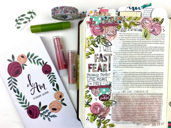 How to Use Gelatos Using a Paintbrush and Water for Bible Journaling ...