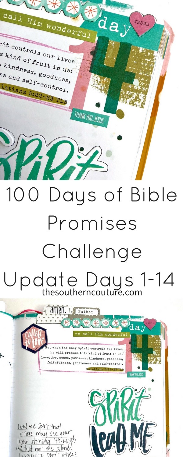 Today check out my 100 Days of Bible Promises Challenge Update Days 1-14 where I'm sharing a recap of my entries for these first two weeks with a video flip-through in my devotional journal.