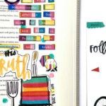 Round-Up of Bible Journaling Entries using Less Hustle More Jesus Devotional Kit