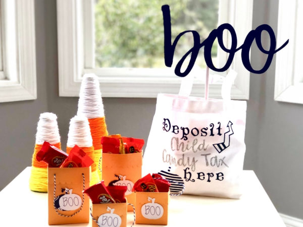 Halloween Party Candy Table using Cricut Maker - Southern Couture