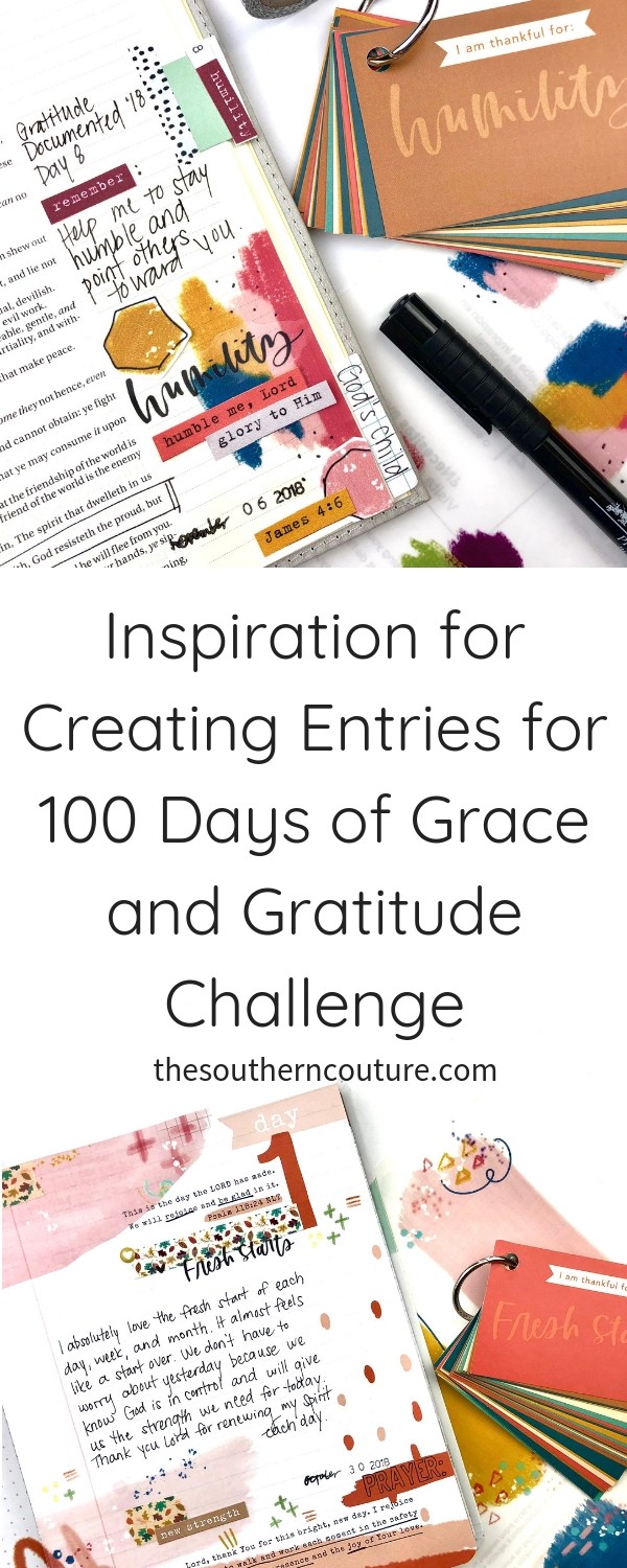 100 Days of Grace and Gratitude Challenge Flip Through Days 1-14 
