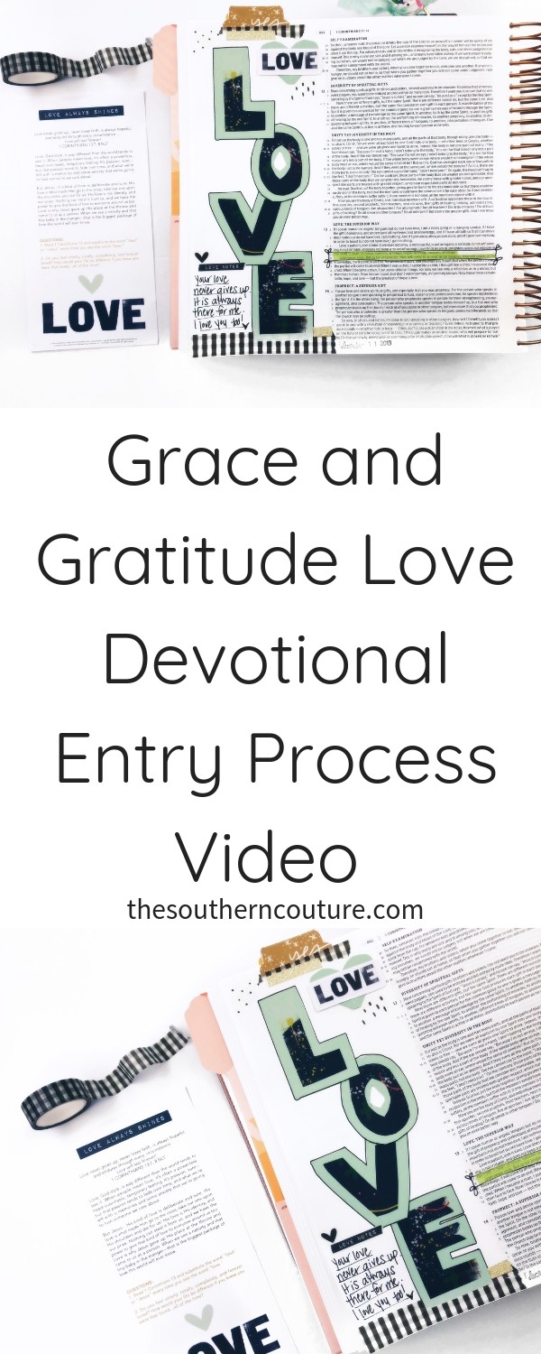 Check out this Grace and Gratitude Love Devotional entry process video as I worked through the 2nd week of Advent using supplies from the kit along with some fun printable collage art. 