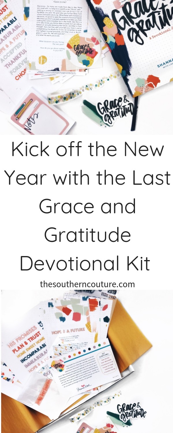 Let's get ready to kick off the New Year with the last Grace and Gratitude devotional kit of this three-part series. What better way to set our focus on what truly matters for 2019. 