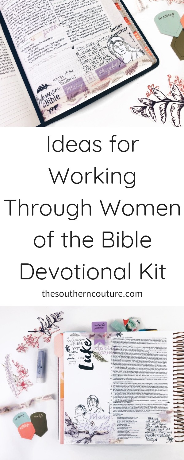 Check out some ideas for working through Women of the Bible devotional kit from DaySpring. I'm sharing entries of my own in my Illustrating Bible and (in)courage Devotional Bible. 