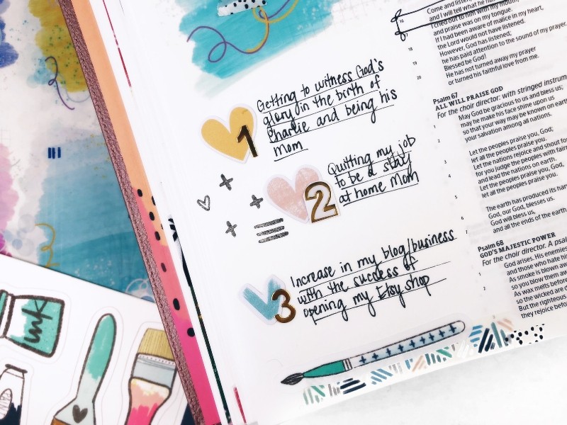 Illustrated Faith Mark Maker Devotional Kit Week 1 Process