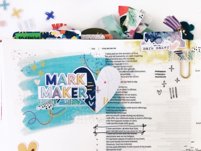 Illustrated Faith Mark Maker Devotional Kit Week 1 Process