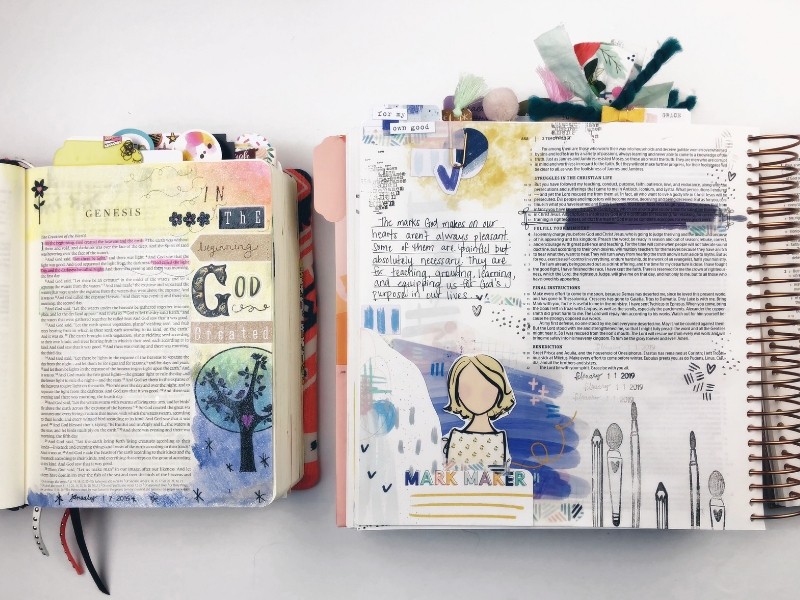 A Walk Down Bible Journaling Memory Lane with Bible Flip-Through Video 