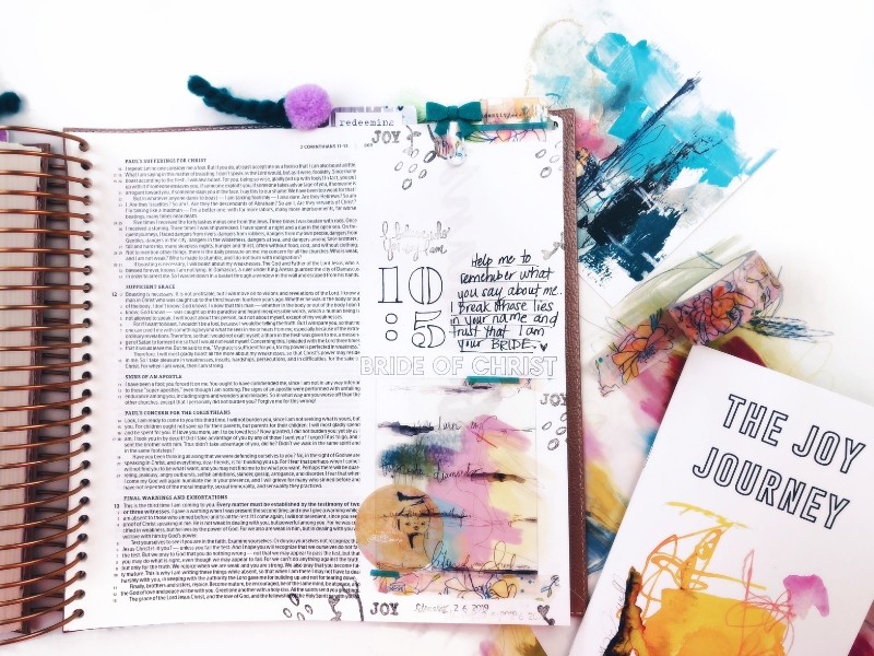 Bible Journaling Process Video with The Joy Journey Identity Devotional